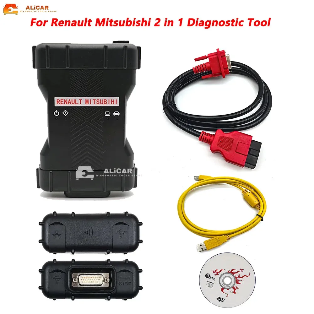 Newest Can Clip 2 in 1 for Renault V236 for Mitsubishi V202203 Car Diagnostic Scanner