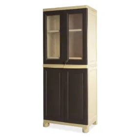 Nilkamal Freedom Big 2 (FB2) Plastic Cabinet for Storage| Space & Clothes Organizer| Crockery Shelves| Cupboard| Almari| Wardrobe| Living Room| Adult & Kids| Multipurpose for Home Kitchen & Office