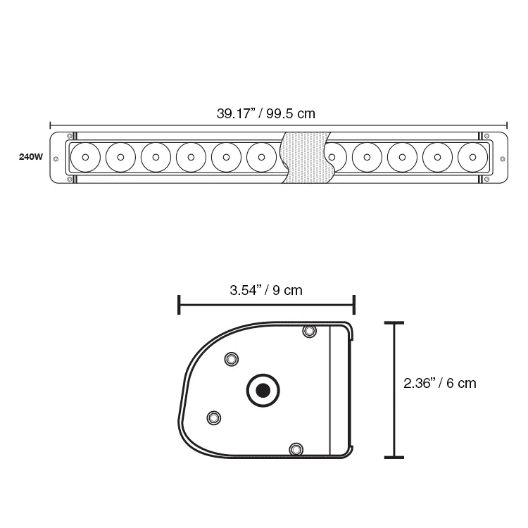 OR Series 39" - 240W Off Road LED Lightbar
