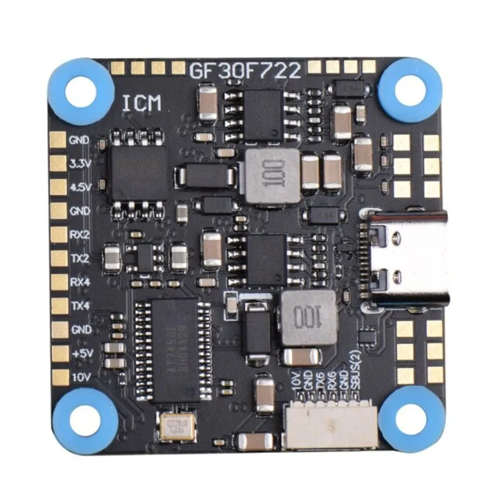 Original JHEMCU GF30F722-ICM Dual BEC 5V 10V OSD HD 3-8S flight control for FPV