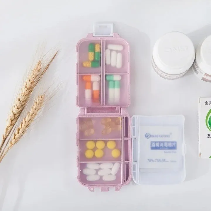 Pocket-Sized Home Pharmacy Pill Organizer Case