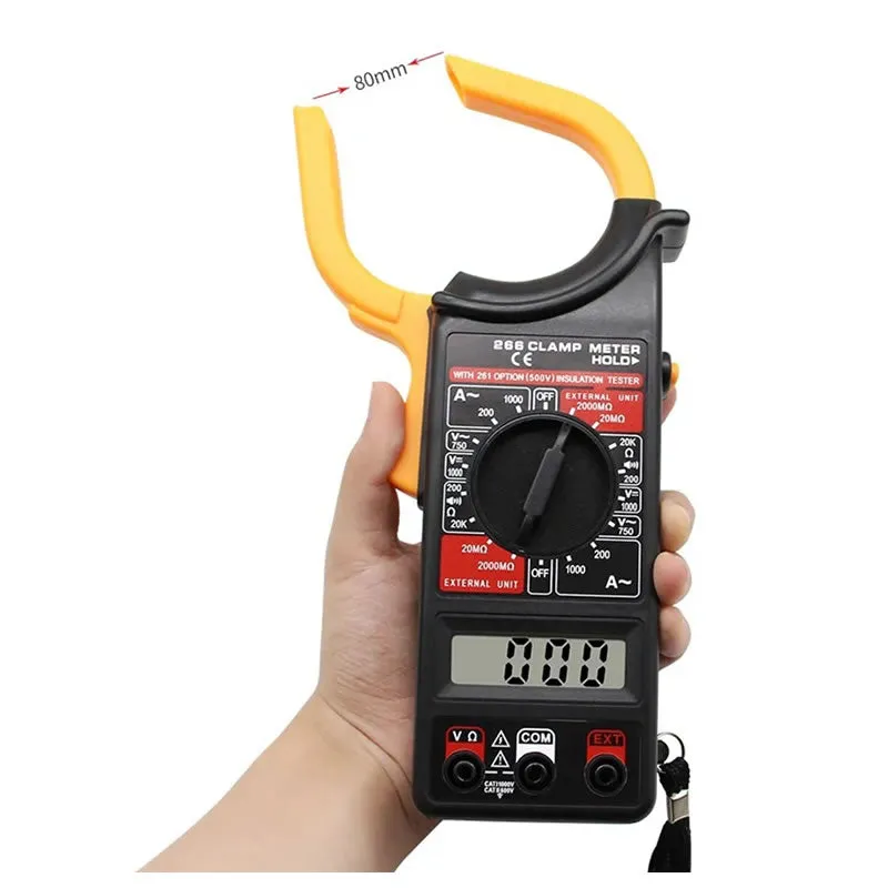 Portable Digital Clamp Multimeter Tool With LCD Display -LHZD-153