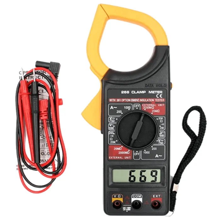 Portable Digital Clamp Multimeter Tool With LCD Display -LHZD-153