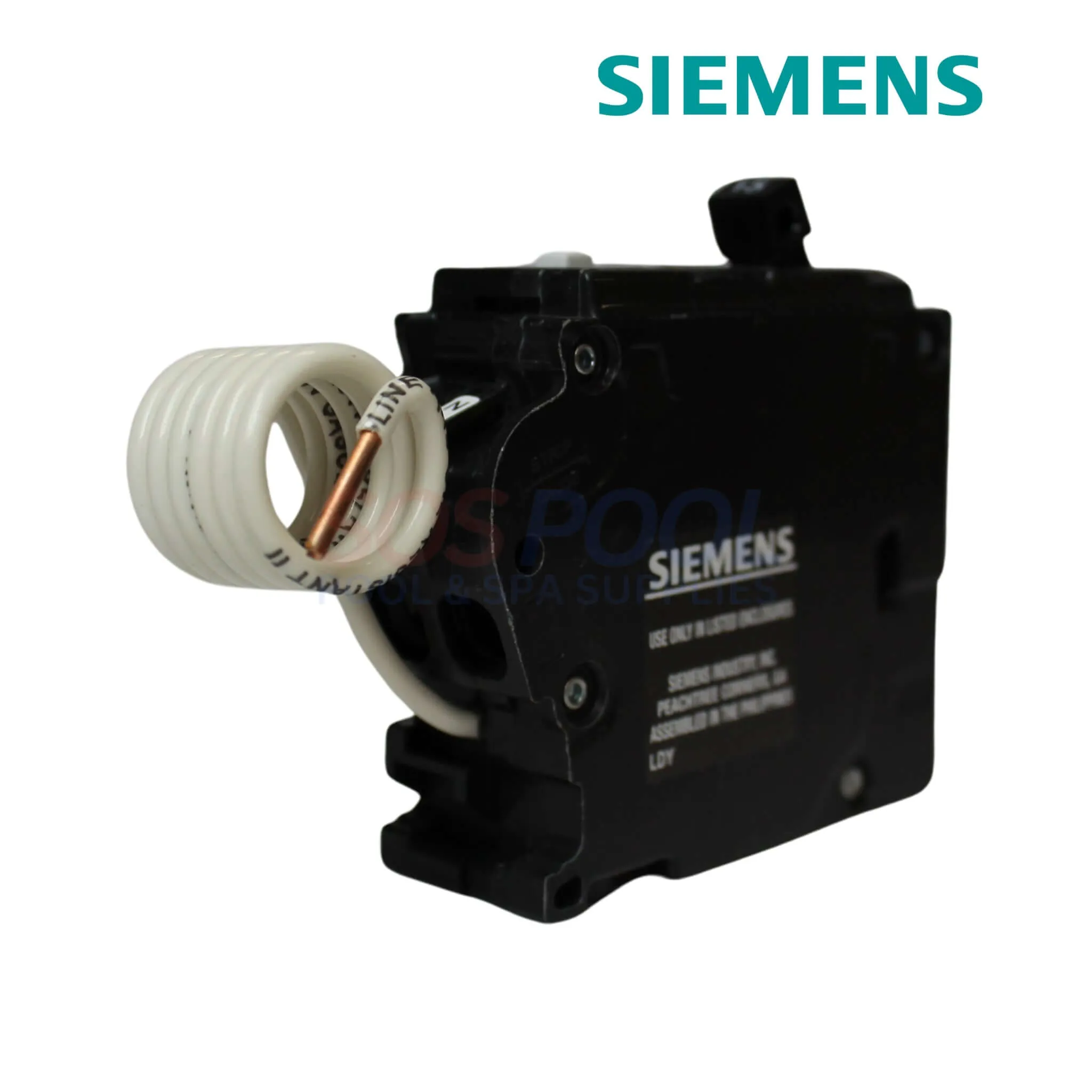 Siemens 1 Pole 15 Amp GFCI Circuit Breaker | Plug-On Neutral Circuit Breaker | Black | QF115