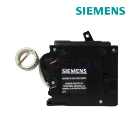 Siemens 1 Pole 15 Amp GFCI Circuit Breaker | Plug-On Neutral Circuit Breaker | Black | QF115