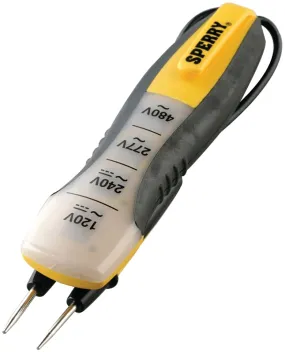 Sperry Instruments ET6204 Tester, 80 to 480 VAC/VDC, LED Display, Functions: Voltage, Yellow :CD 1: QUANTITY: 1