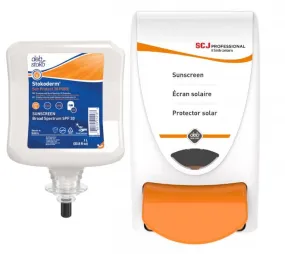 Stokoderm® Sun Protect 30 Pure Skin Protection Cream 1 Liter Refill (SUN1L)   Dispenser (SUN1LDS) Combo