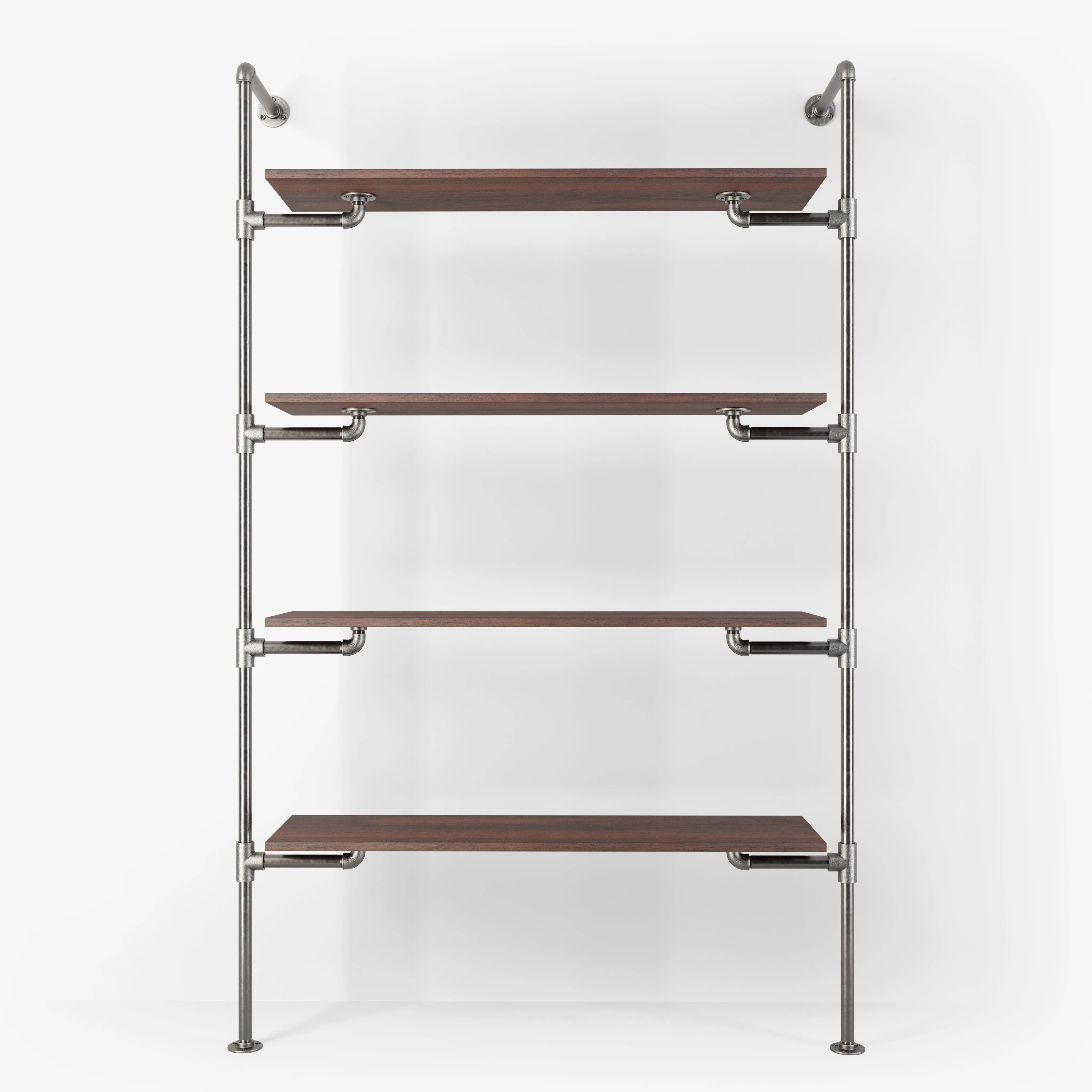 The Walk-In 1 row wardrobe system - (4 shelves)