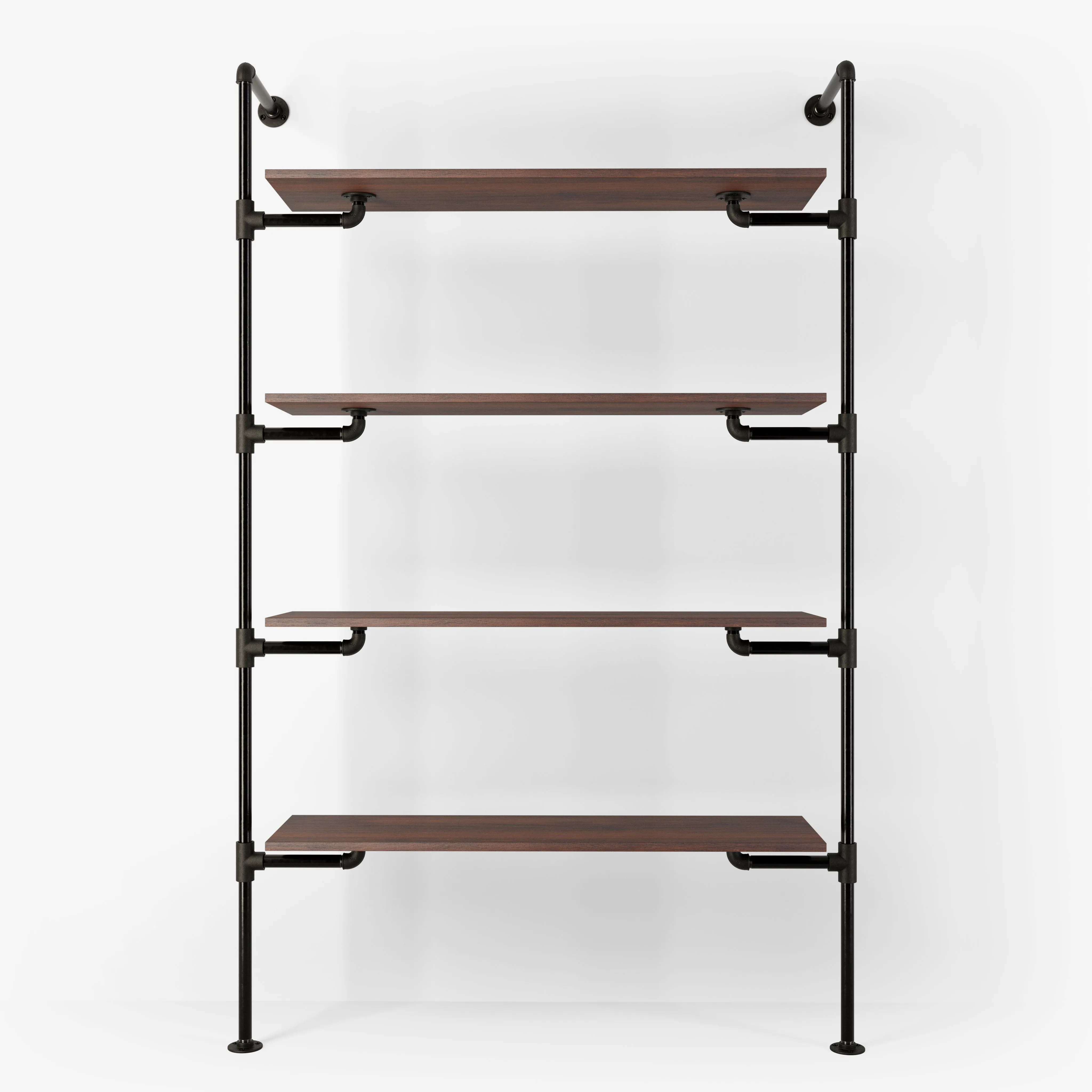 The Walk-In 1 row wardrobe system - (4 shelves)