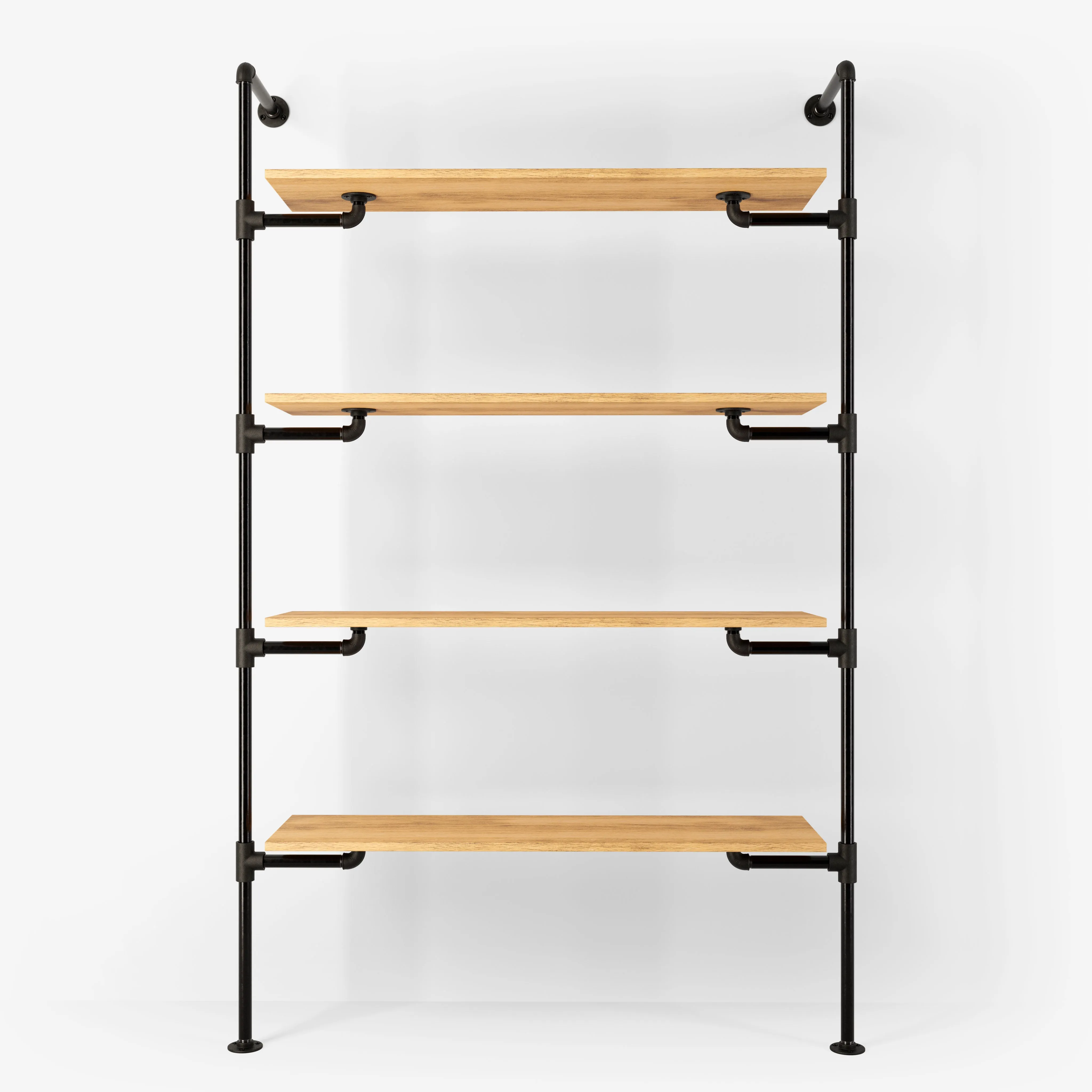 The Walk-In 1 row wardrobe system - (4 shelves)