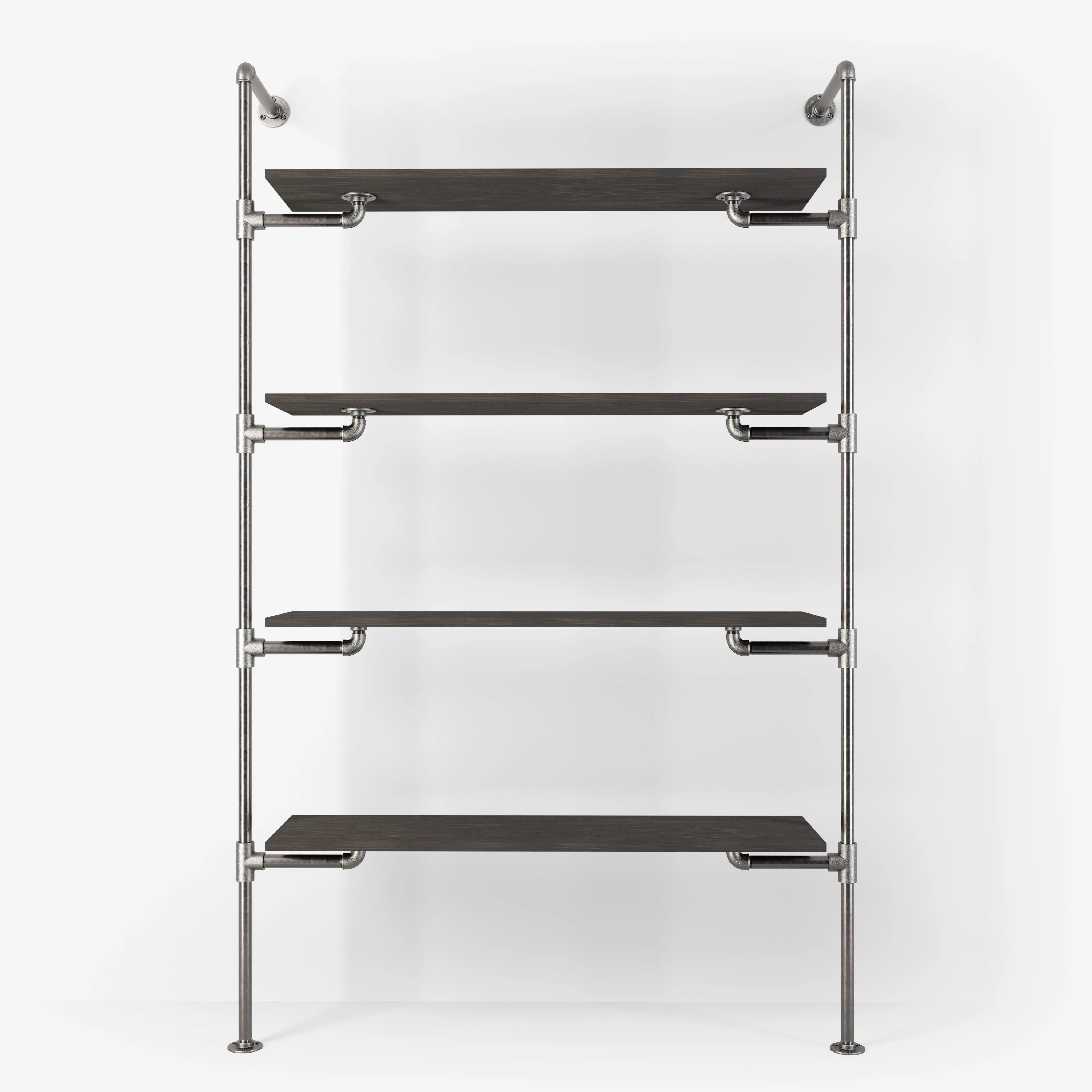 The Walk-In 1 row wardrobe system - (4 shelves)