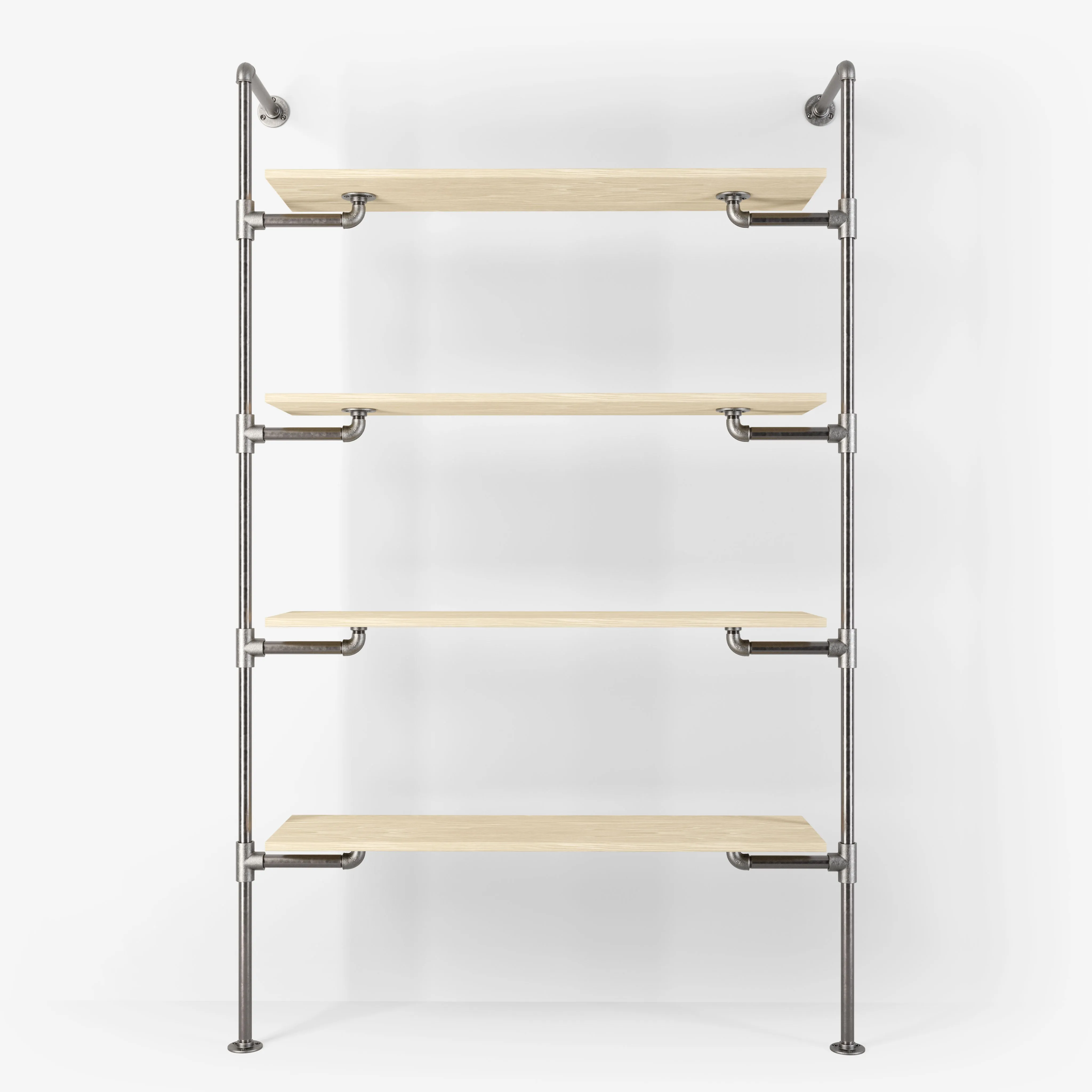 The Walk-In 1 row wardrobe system - (4 shelves)