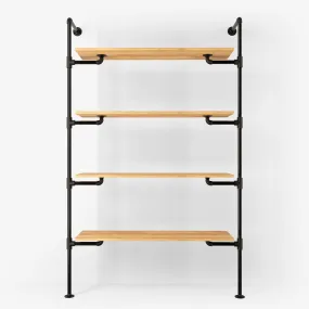 The Walk-In 1 row wardrobe system - (4 shelves)