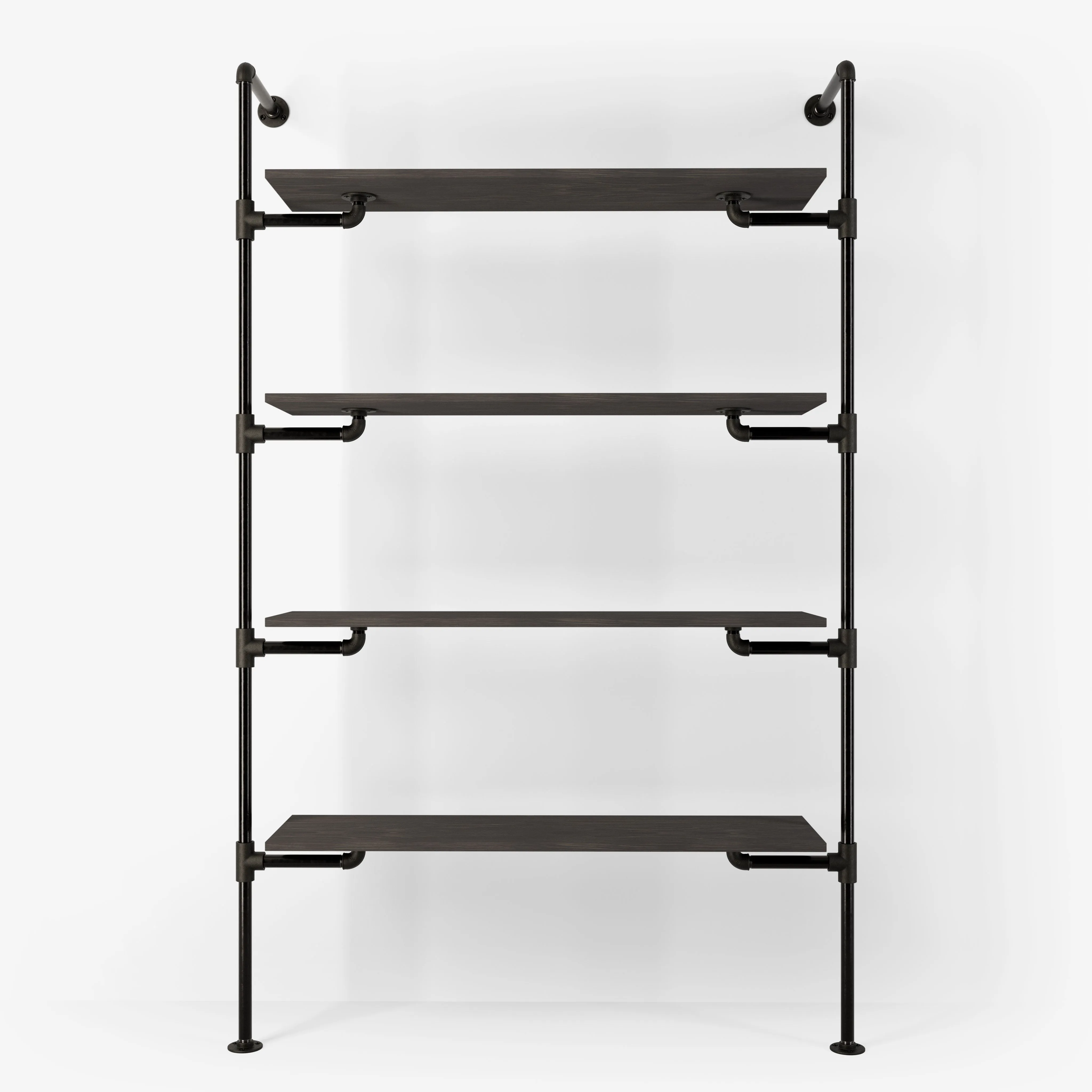The Walk-In 1 row wardrobe system - (4 shelves)