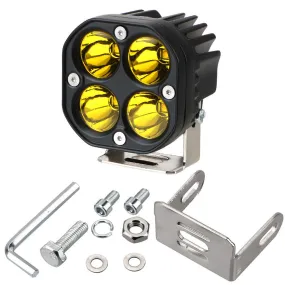 US 1-2 Pcs 3'' 80W Amber Driving Fog Lights LED Cube Pod Offroad Work Auxiliary