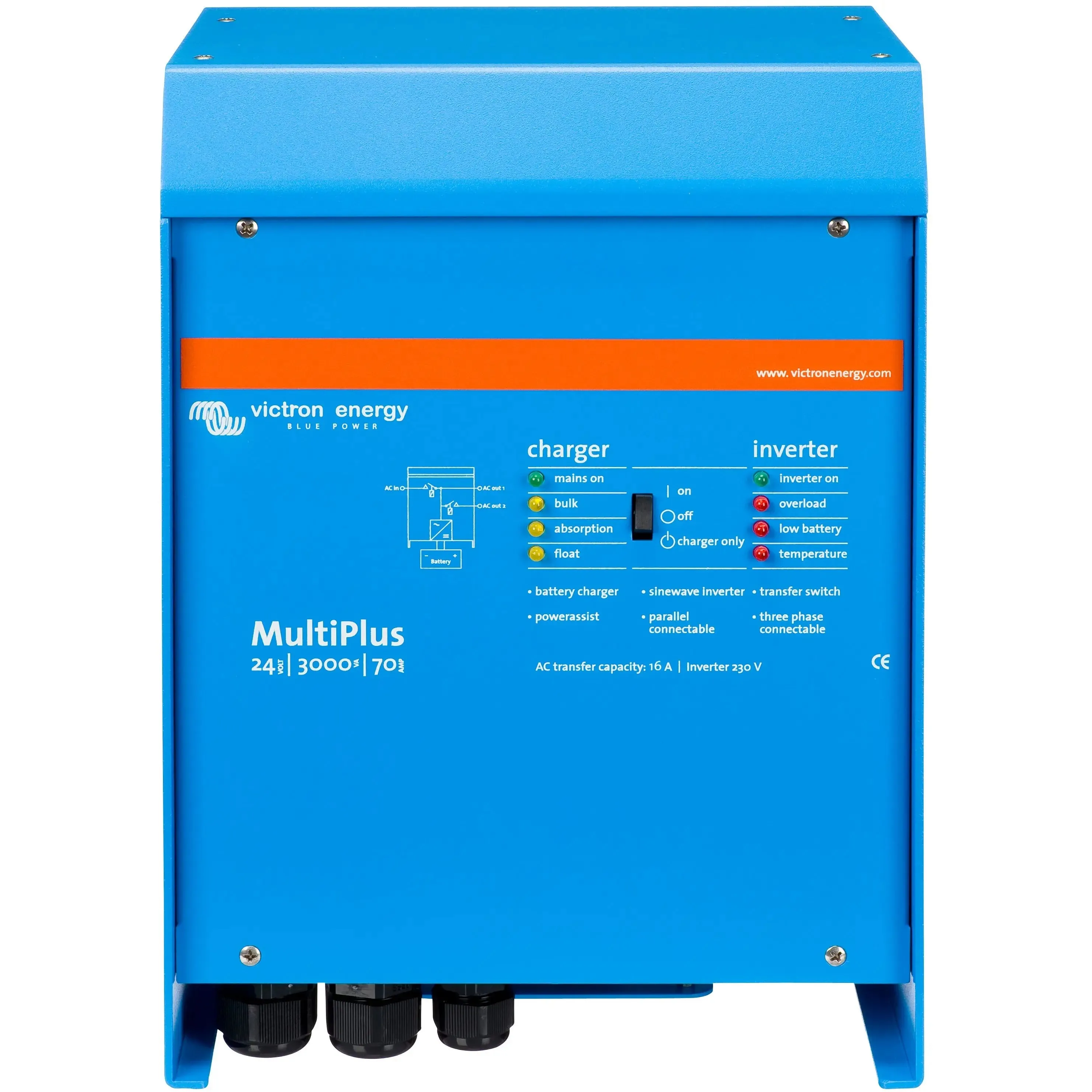 Victron MultiPlus 3000VA 24V 230VAC VE.Bus Inverter/Charger [EU Model]