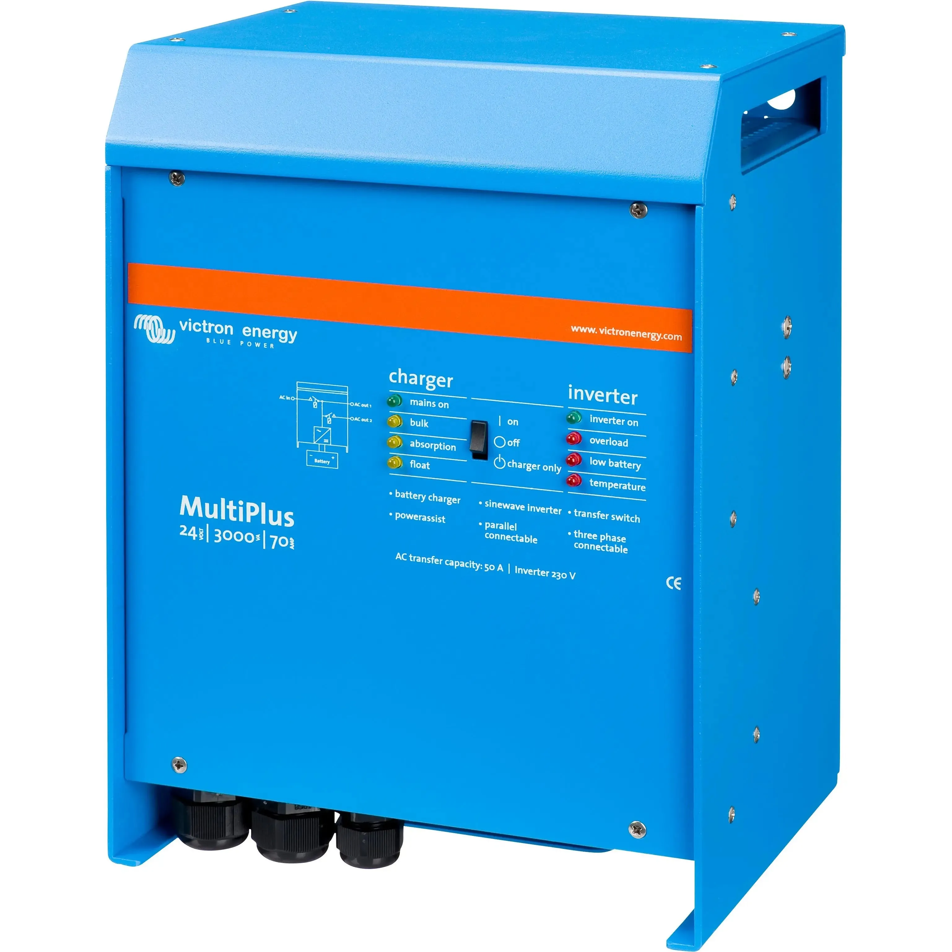 Victron MultiPlus 3000VA 24V 230VAC VE.Bus Inverter/Charger [EU Model]