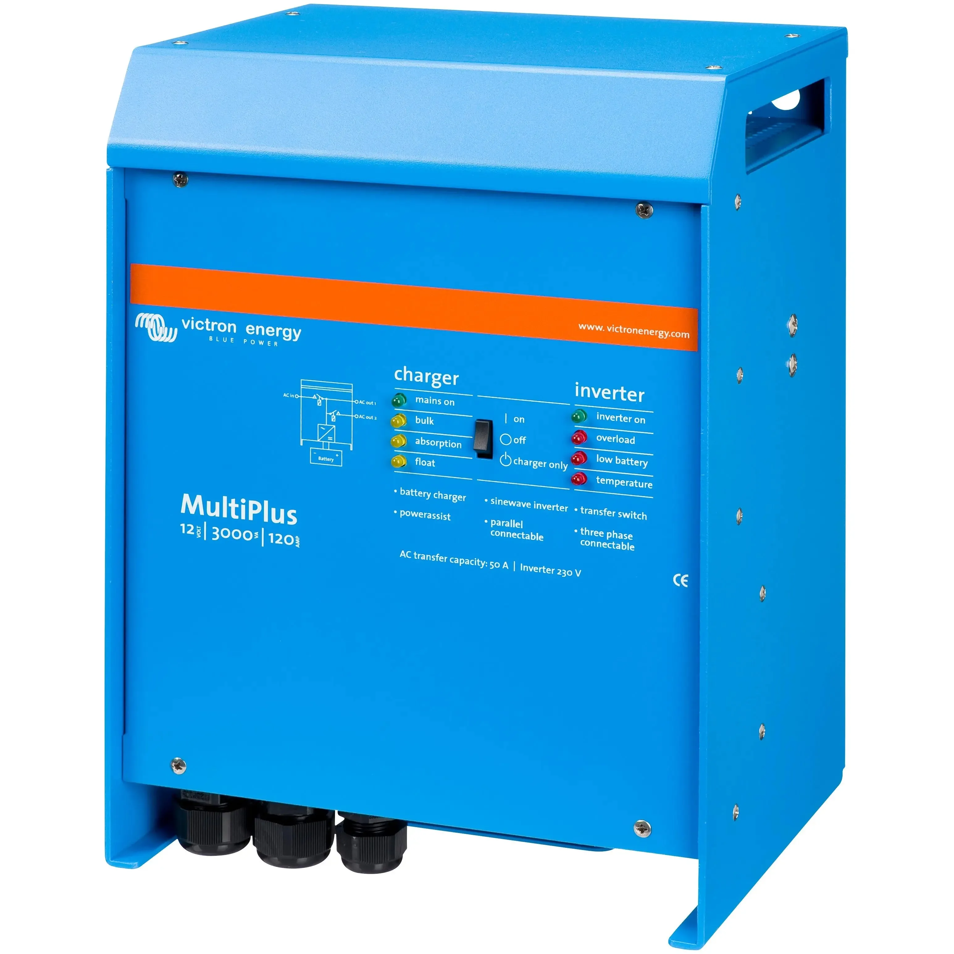 Victron MultiPlus 3000VA/120A-16/230V VE.Bus Inverter/Charger [EU Model]